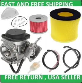 Afk119a2001aa Caltric New Air Filter And Carburetor Kit For Suzuki Quadsport Z400 Ltz400 2003-2007 Oem