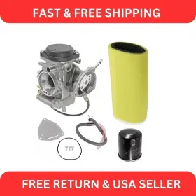 Afk145a2002aa Caltric Air Filter Kit And Carburetor For Yamaha Kodiak 400 Yfm400 2x4 4x4 2000-2002