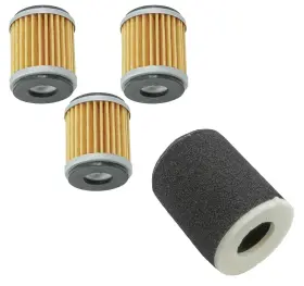 Fl112a1030 Caltric 3x Oil Filter 1x Air Cleaner Yamaha Yfz450 Yfz450v 2004-2017