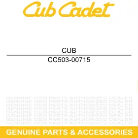 503-00715 Cub Cadet Air Filter Cover Cx750 Crew 4x4