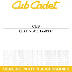 607-04331a-0637 Cub Cadet Air Filter Mount Bracket Powder Black Volunteer Wt