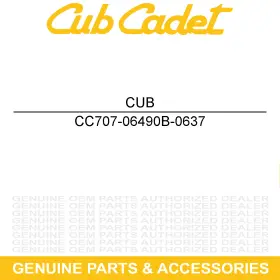 707-06490b-0637 Cub Cadet Air Filter Mounting Bracket Powder Black Challenger