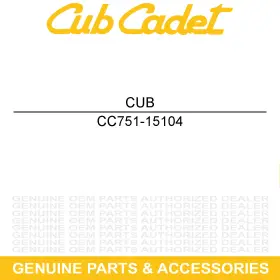 751-15104 Cub Cadet Air Intake Hose Volunteer Wt Efi Cab 747 4x4