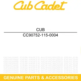 90752-115-0004 Cub Cadet Steel Clip Challenger Cx700 Cx500 700 500 4x4