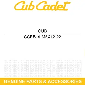 Pb19-m5x12-22 Cub Cadet Recessed Cross Screw M5x12 Challenger Cx700 Cx500 700