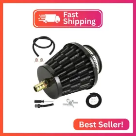 Eopoayi Eo-35mm-bk Eopoayl 35mm 1-3/8 Inch Air Filter With Nipple Compatible Taotao Coolster 125