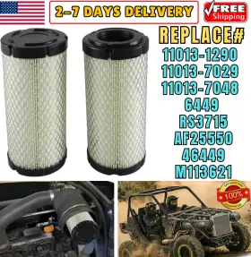 30-60049-20 Fix Fast 6449 2x Air Filter For Bobcat Kubota John Deere Kawasaki Mule Napa Baldwin Fleetguard