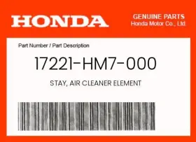 17221-hm7-000 Honda Genuine Stay Air Cleaner Element -