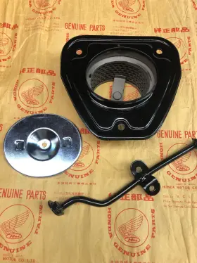 5016-116-670 Honda Xr75 Air Filter Cover Case Cap Side Number Plate Bracket Fresh Powder Coat