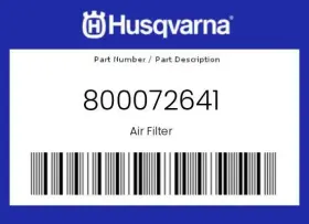 800072641 Husqvarna New Genuine Oem Air Filter -