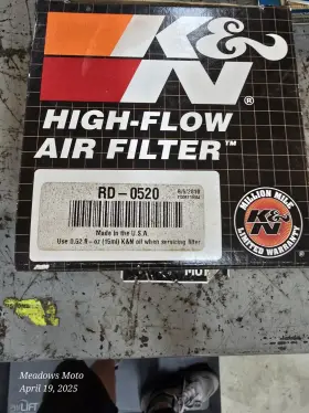 Rd-0520 K&n Nice Universal Clamp-on Air Filter For 2-1/8flg 3-1/2od 6h
