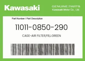 Kawasaki 11011-0850-290 Genuine Case-air Filter Fr L.green -