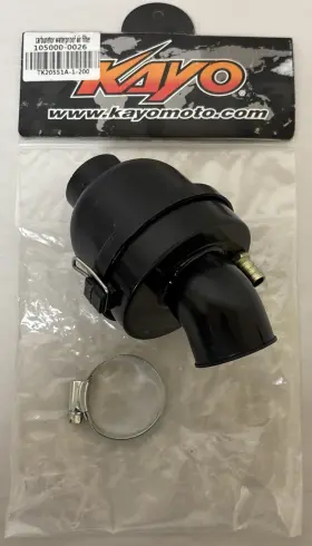 105000-0026 Kayo Carburetor Waterproof Air Filter Blk 1 Oem #105000-0026 #m889