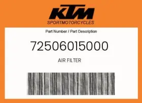72506015000 Ktm Genuine Air Filter -