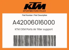 A42006016000 Ktm Genuine Air Filter Support -