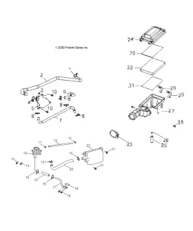 0453940 Polaris Airbox Clip Predator 50 Genuine Oem Part Qty 1