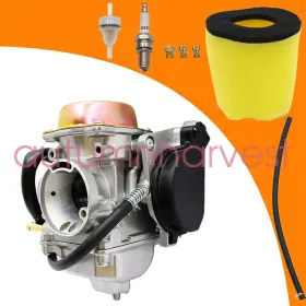 13200-38fcv Soillar Fits Suzuki Eiger 400 Lt-f400 Lt-a400 2x4/4x4 2002-07 Carburetor Carb Air Filter