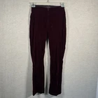 Vtg Bebe Maroon Velvet Velour Stretch Waist Low Rise Zip Front Pants Women 2 Pre-owned. Price: $44.99.
