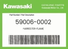 Kawasaki Genuine Arrester-flame 59006-0002 New. Price: $22.52.