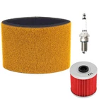 For 1988-2002 Kawasaki Bayou 220 300 Air Oil Filter Spark Plug Service Kit New. Price: $14.87.