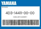 Yamaha Genuine Case, Air Cleaner 4D3-14411-00-00 New. Price: $67.24.