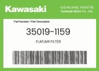 Kawasaki Genuine Flap,air Filter 35019-1159 New. Price: $39.82.