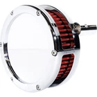 Feuling Ba Slim Air Cleaner Kit Chrome Red Filter For Twin Cam 5447-S New. Price: $679.95.