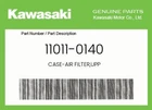 Kawasaki Genuine Case-air Filter,upp 11011-0140 New. Price: $39.12.