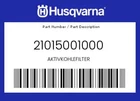 Husqvarna Genuine Aktivkohlefilter - 21015001000 New. Price: $22.04.