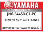 Yamaha Oem Part JN6-E4450-01-PC Element Assy, Air Cleaner New. Price: $39.99.