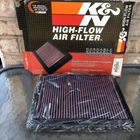 New K&n Washable Reuseable Performance High-flow Air Filter 33-2448. Price: $47.99.