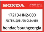 Honda Oem Part 17213-HN2-000 Filter, Sub-air Cleaner New. Price: $9.00.