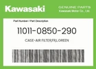 Kawasaki Genuine Case-air Filter,fr,l.green 11011-0850-290 New. Price: $57.67.