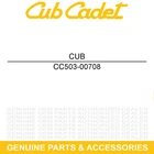 Cub Cadet 503-00708 Air Filter Element Secondary CX750 Crew 4X4 New. Price: $161.37.