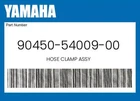 Yamaha Genuine Hose Clamp Assy 90450-54009-00 New. Price: $11.06.