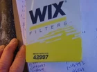 Genuine Wix 42297 Air Filter. Price: $11.99.