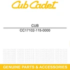 Cub Cadet 17102-115-0000 Air Filter Cover Challenger CX700 CX500 4X4 New. Price: $28.52.