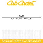 Cub Cadet 17100-115-0100P Air Filter Secondary Challenger CX700 CX500 New. Price: $170.61.