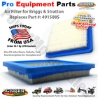 Flat Air Filter For Briggs & Stratton Engine / 399959 491588S 5043 New. Price: $11.99.
