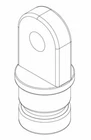 Whitecap 3417WP Nylon 7/8" Inside Eye Top Fitting - White, Pair New. Price: $15.54.