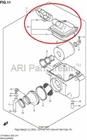 New Oem Suzuki Ozark Lt-f 250 Air Cleaner Cap Lid Top. Price: $94.95.