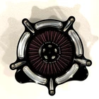 Roland Sands Black Contrast Cut Turbine Air Cleaner Harley Davidson 0206-2037-BM New. Price: $395.00.